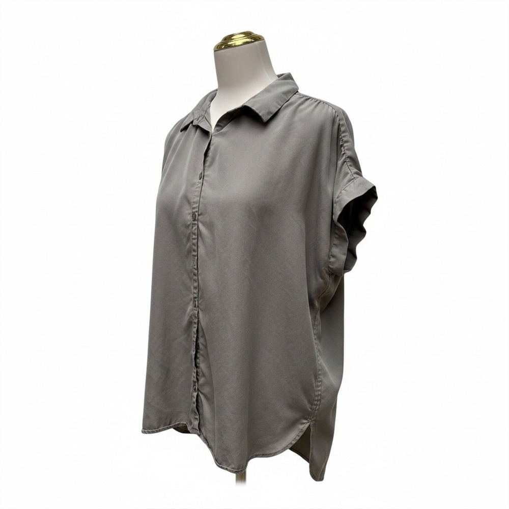 Quince VTG Wash Tencel
Camp Button Down Shirt XL Olive Relaxed Boxy Minimalist - Picture 1 of 10